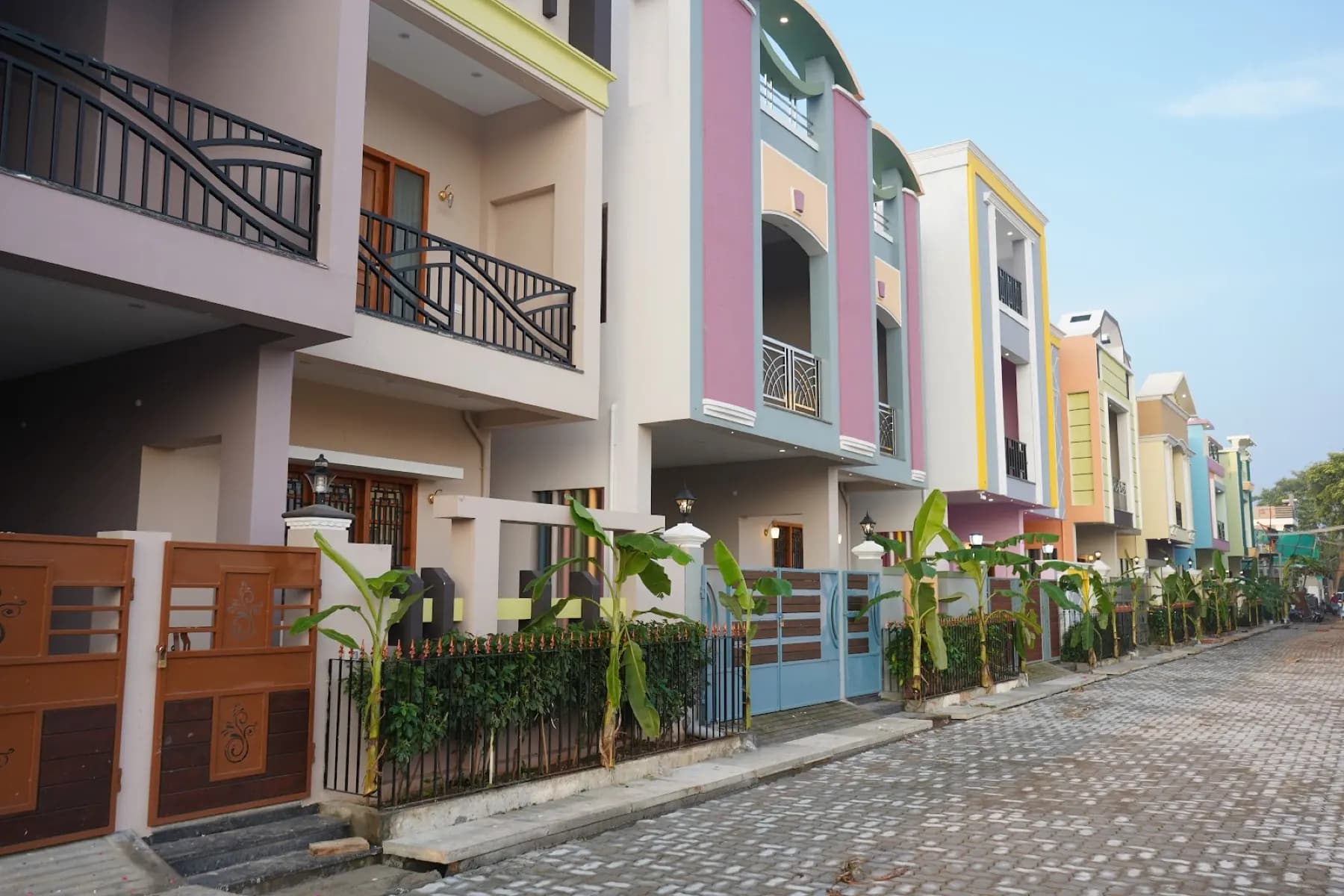 Private villa fronts at MSS Resort